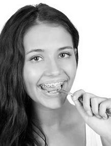 photo: young woman with braces